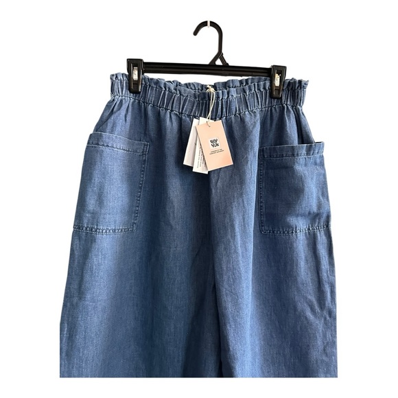 NWT Lucy & Yak Blue Wide Leg Jeans in Blue - Picture 4 of 7